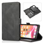 For iPhone 11 Retro Magnetic Closing Clasp Horizontal Flip Leather Case with Holder & Card Slots & Photo Frame & Wallet(Black) - 1