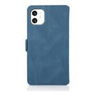 For iPhone 11 Retro Magnetic Closing Clasp Horizontal Flip Leather Case with Holder & Card Slots & Photo Frame & Wallet(Navy Blue) - 3