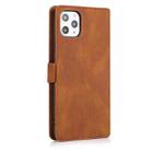 For iPhone 11 Pro Max Retro Magnetic Closing Clasp Horizontal Flip Leather Case with Holder & Card Slots & Photo Frame & Wallet(Brown) - 3