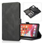 For iPhone 11 Pro Max Retro Magnetic Closing Clasp Horizontal Flip Leather Case with Holder & Card Slots & Photo Frame & Wallet(Black) - 1