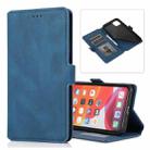 For iPhone 11 Pro Max Retro Magnetic Closing Clasp Horizontal Flip Leather Case with Holder & Card Slots & Photo Frame & Wallet(Navy Blue) - 1