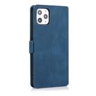 For iPhone 11 Pro Max Retro Magnetic Closing Clasp Horizontal Flip Leather Case with Holder & Card Slots & Photo Frame & Wallet(Navy Blue) - 2