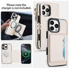 For iPhone 16 Pro Max Multifunctional Wallet Detachable Leather Phone Case with Lanyard(White) - 3