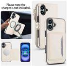 For iPhone 16 Multifunctional Wallet Detachable Leather Phone Case with Lanyard(White) - 3