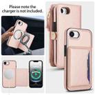 For iPhone 16e Multifunctional Wallet Detachable Leather Phone Case with Lanyard(Rose Gold) - 3