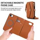 For iPhone 16e Multifunctional Wallet Detachable Leather Phone Case with Lanyard(Brown) - 2