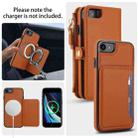 For iPhone SE 2022 / 2020 Multifunctional Wallet Detachable Leather Phone Case with Lanyard(Brown) - 3
