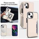 For iPhone 13 mini Multifunctional Wallet Detachable Leather Phone Case with Lanyard(White) - 3