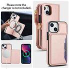 For iPhone 13 mini Multifunctional Wallet Detachable Leather Phone Case with Lanyard(Rose Gold) - 3