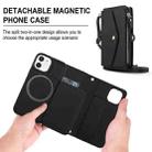 For iPhone 12 mini Multifunctional Wallet Detachable Leather Phone Case with Lanyard(Black) - 2