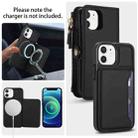 For iPhone 12 mini Multifunctional Wallet Detachable Leather Phone Case with Lanyard(Black) - 3