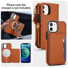 For iPhone 12 mini Multifunctional Wallet Detachable Leather Phone Case with Lanyard(Brown) - 3