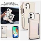 For iPhone 11 Multifunctional Wallet Detachable Leather Phone Case with Lanyard(White) - 3
