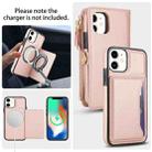 For iPhone 11 Multifunctional Wallet Detachable Leather Phone Case with Lanyard(Rose Gold) - 3