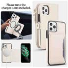 For iPhone 11 Pro Multifunctional Wallet Detachable Leather Phone Case with Lanyard(White) - 3