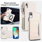 For iPhone XR Multifunctional Wallet Detachable Leather Phone Case with Lanyard(White) - 3