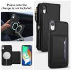 For iPhone XR Multifunctional Wallet Detachable Leather Phone Case with Lanyard(Black) - 3