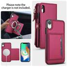For iPhone XR Multifunctional Wallet Detachable Leather Phone Case with Lanyard(Red) - 3