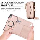 For iPhone XR Multifunctional Wallet Detachable Leather Phone Case with Lanyard(Rose Gold) - 2