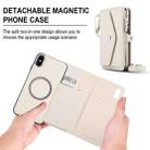 For iPhone XS Max Multifunctional Wallet Detachable Leather Phone Case with Lanyard(White) - 2