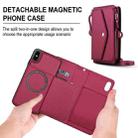 For iPhone XS Max Multifunctional Wallet Detachable Leather Phone Case with Lanyard(Red) - 2