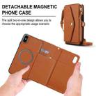 For iPhone XS Max Multifunctional Wallet Detachable Leather Phone Case with Lanyard(Brown) - 2