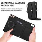 For iPhone 8 Plus Multifunctional Wallet Detachable Leather Phone Case with Lanyard(Black) - 2