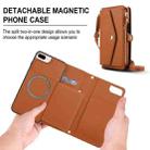 For iPhone 8 Plus Multifunctional Wallet Detachable Leather Phone Case with Lanyard(Brown) - 2