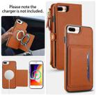 For iPhone 8 Plus Multifunctional Wallet Detachable Leather Phone Case with Lanyard(Brown) - 3
