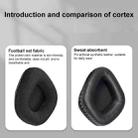 1 Pair Protein Leather and Ice Silk Cloth Cotton Replacement Earpads For Corsair VOID PRO RGB SE(Black) - 3