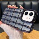 For iPhone 11 Wavy Texture Water Ripples Glitter Paper TPU Phone Case(Black) - 1