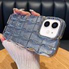 For iPhone 11 Wavy Texture Water Ripples Glitter Paper TPU Phone Case(Silver) - 1
