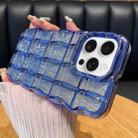 For iPhone 12 Pro Max Wavy Texture Water Ripples Glitter Paper TPU Phone Case(Blue) - 1