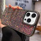 For iPhone 13 Pro Diamond Glitter Shiny Surface TPU Phone Case(Black Colorful) - 1