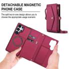 For Samsung Galaxy S25 Ultra 5G Multifunctional Wallet Detachable Leather Phone Case with Lanyard(Red) - 2