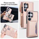 For Samsung Galaxy S25 Ultra 5G Multifunctional Wallet Detachable Leather Phone Case with Lanyard(Rose Gold) - 3