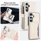 For Samsung Galaxy S25+ 5G Multifunctional Wallet Detachable Leather Phone Case with Lanyard(White) - 3