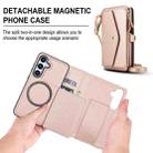 For Samsung Galaxy S25+ 5G Multifunctional Wallet Detachable Leather Phone Case with Lanyard(Rose Gold) - 2