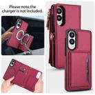 For Samsung Galaxy S25 Edge 5G Multifunctional Wallet Detachable Leather Phone Case with Lanyard(Red) - 3
