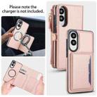 For Samsung Galaxy S25 Edge 5G Multifunctional Wallet Detachable Leather Phone Case with Lanyard(Rose Gold) - 3