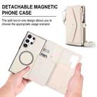 For Samsung Galaxy S24 Ultra 5G Multifunctional Wallet Detachable Leather Phone Case with Lanyard(White) - 2