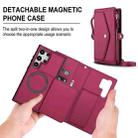 For Samsung Galaxy S24 Ultra 5G Multifunctional Wallet Detachable Leather Phone Case with Lanyard(Red) - 2