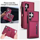 For Samsung Galaxy S24 Ultra 5G Multifunctional Wallet Detachable Leather Phone Case with Lanyard(Red) - 3