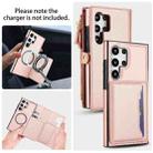 For Samsung Galaxy S24 Ultra 5G Multifunctional Wallet Detachable Leather Phone Case with Lanyard(Rose Gold) - 3