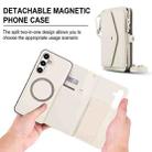 For Samsung Galaxy S24+ 5G Multifunctional Wallet Detachable Leather Phone Case with Lanyard(White) - 2
