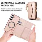 For Samsung Galaxy S24+ 5G Multifunctional Wallet Detachable Leather Phone Case with Lanyard(Rose Gold) - 2