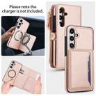 For Samsung Galaxy S24+ 5G Multifunctional Wallet Detachable Leather Phone Case with Lanyard(Rose Gold) - 3