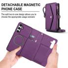 For Samsung Galaxy S24 FE 5G Multifunctional Wallet Detachable Leather Phone Case with Lanyard(Dark Purple) - 2
