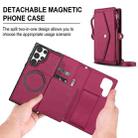 For Samsung Galaxy S23 Ultra 5G Multifunctional Wallet Detachable Leather Phone Case with Lanyard(Red) - 2