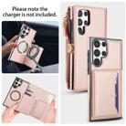 For Samsung Galaxy S23 Ultra 5G Multifunctional Wallet Detachable Leather Phone Case with Lanyard(Rose Gold) - 3
